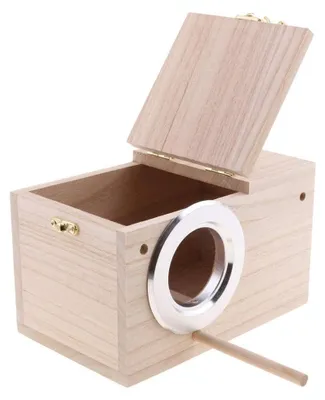 Immagine prodotto di Solidchoice - Casetta per uccelli in legno, adatta a pappagalli e altri uccelli – Resistente e spaziosa
