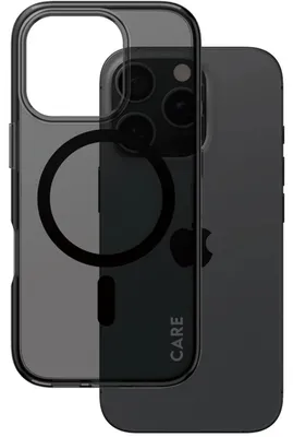 Productafbeelding van CARE by PanzerGlass Smokey Backcover hoesje voor iPhone 16 Pro - Transparant / Zwart