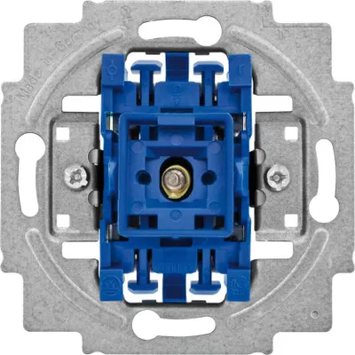 A close-up, top-down view of a light switch component.