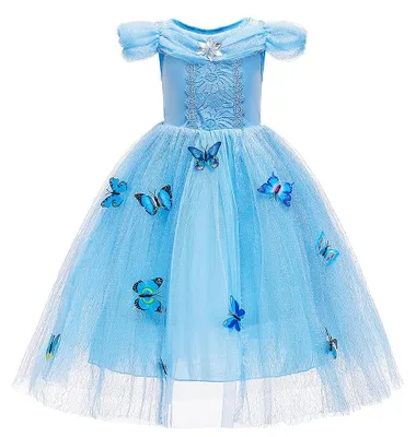 Prinzessinnenkostüm-Set für Mädchen, Größe 120, Karneval, Halloween