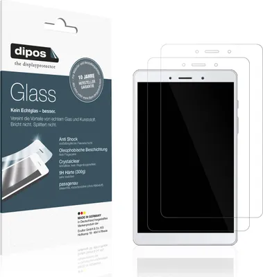 Produktbild von 2x dipos GlassCC Samsung Galaxy Tab A8.0 LTE