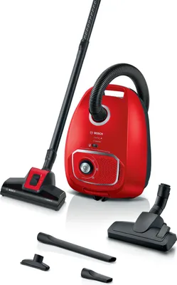 Produktbild von Bosch BGB41PET1 Zylinder-Staubsauger 700W 4L HEPA für Haustiere Rot und Schwarz