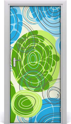 Produktbild von Tulup Türaufkleber 95x205 cm Dekorative Aufkleber Selbstklebend Wasserdichte Tapete Abnehmbar Schlafzimmer Wohnzimmer Wohnkultur - abstrakte Wand