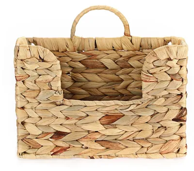 Productafbeelding van Natuurlijke wandmand van waterhyacint - Decoratieve opbergmand