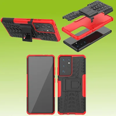 Obrázek produktu pro Pro Samsung Galaxy S21 Ultra G998B Outdoor Red Kryt na mobilní telefon