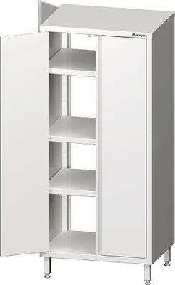 Produktbild von Durchreiche-Hochschrank mit Flügeltüren, 900x600x1800 mm, verschweißt
