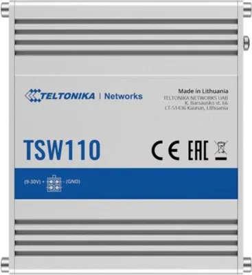 Produktbild von TELTONIKA TSW110 Industrial Switch Unmanaged Layer 2 Gigabit