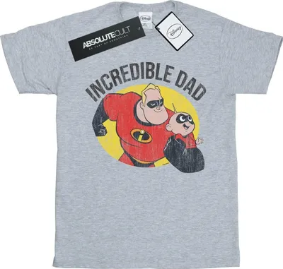 Produktbild von Disney - "The Incredibles Incredible Dad" T-Shirt für Herren BI51576 (M) (Grau)