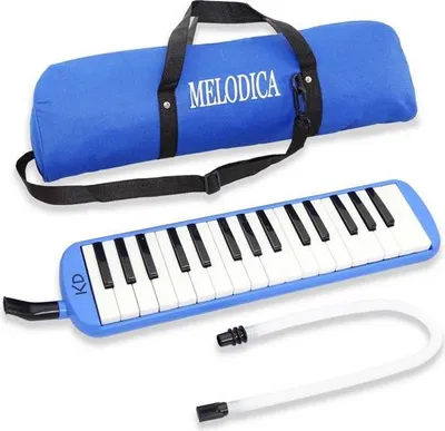 Obrázok produktu pre keepdrum Melodica Blue 32 klávesov s taškou