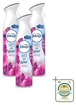 Zdjęcie produktu dla 3 sztuki sprayu do odświeżaczy powietrza Febreze Amethist, zapach Amethyst Blossom Dream, pojemność 300 ml, zestaw ekonomiczny