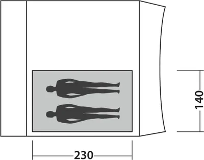 Produktbild von Easy Camp Innenzelt Wimberly 2 Personen Grau