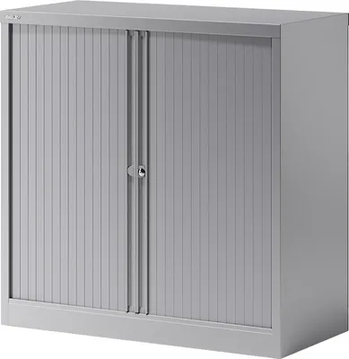 Produktbild von BISLEY Rollladenschrank Essentials Maße: 100 x 100 x 47 cm (B x H x T) Anzahl der Fachböden: 1 Fachboden