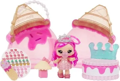Obrázek produktu pro Yummiland Beauty-Set Hrací sada s panenkou Biancou, kabelkou ve tvaru zmrzliny s manikúrovými doplňky, od 4 let
