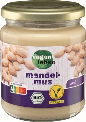 Produktbild von Vegan Leben Mandelmus weiß 250g -
