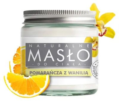 Zdjęcie produktu dla E-FIORE - Masło do ciała 100% Naturalne Shea WANILIA z POMARAŃCZĄ, 120 ml