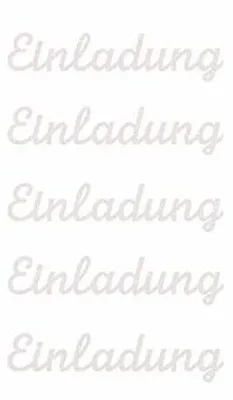 Obrázok produktu pre Sticker Einladung II weiss