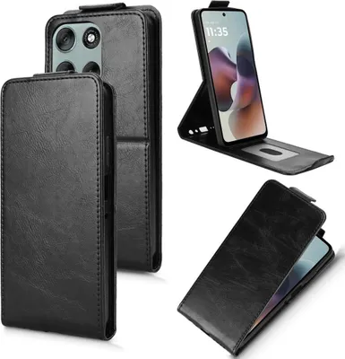 Obrázok produktu pre Flipový kryt pre Motorola Moto G56 5G Magnetic Leatherette Case Black