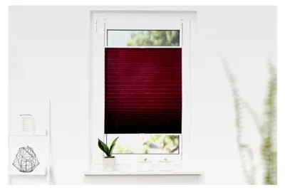 Produktbild von K-home Klemmfix-Plissee 40 x 130 cm (B x L) Bordeaux Lichtschutz