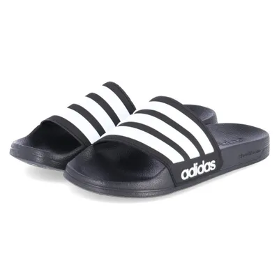 Produktbild von Adidas Cloudfoam Adilette, Männlich, Erwachsener, Schwarz, Weiß, Einfarbig, 36.7 (36 2/3)
