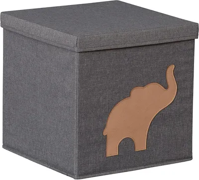 Produktbild von Aufbewahrungsbox mit Deckel – Einsatz für Kallax Regalsystem – Hochwertig – Robuste Stoffbox – Spielzeugkiste – 30 x 30 x 30 cm
