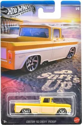 Obrázek produktu pro Hot Wheels  Silver – série Surf's Up – Custom '62 Chevy Pickup – GDG44 JCB67