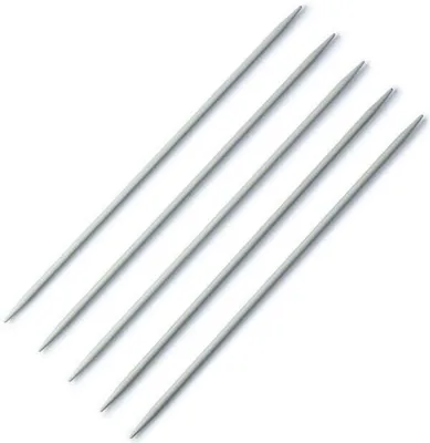 Obrázek produktu pro Prym 191488, Pletací jehlice se dvěma hroty, Šedá, Hliník, 20 mm, 2,5 mm, 5 kusů
