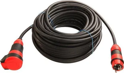Image de Rallonge électrique professionnelle noire de 10 m, H07RN-F 3G15