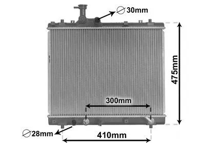 Produktbild von VAN WEZEL 52002701 Kühler Wasserkühler Motorkühler für SUZUKI SWIFT IV (FZ, NZ)