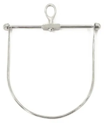 Produktbild von Taschenbügel 17,5cm breit versilbert Abverkauf