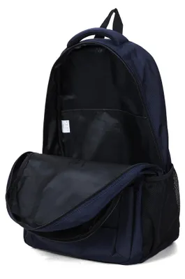 Produktbild von Aoking Schwarzer Rucksack, Polyester, Reißverschluss, multifunktionale Fächer, 35,5 x 49 cm