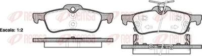 Produktbild von REMSA Bremsbeläge Satz Hinten Bremsklötze für TOYOTA Yaris Schrägheck (P9) 0862.02