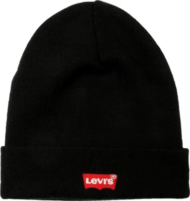 Produktbild von Stylische schwarze Herrenmütze mit Stickerei und Logo-Detail