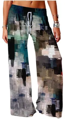 Productafbeelding van Dames Pyjama Broek van Zacht Katoen met Abstract Patroon