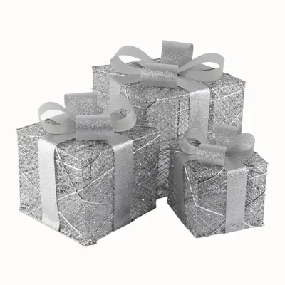 Zdjęcie produktu dla Świąteczne pudełka na prezenty do świątecznych dekoracji wewnętrznych i zewnętrznych