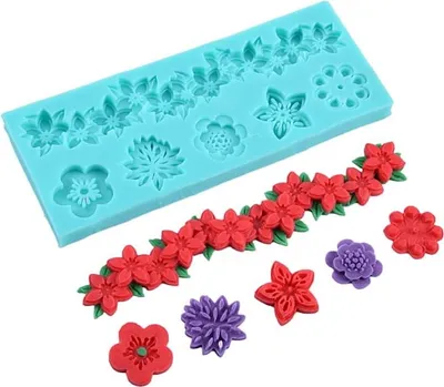 Obrázek produktu pro Silikonová forma na cukrovou hmotu GIRLAND FLOWERS