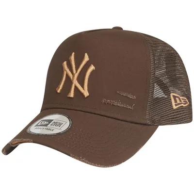 Obrázok produktu pre New Era Mesh Trucker Cap DISTRESSED New York Yankees orechová