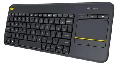 Produktbild von Logitech Wireless Touch Keyboard K400 Plus - Tastatur - kabellos - 2.4 GHz - Nordisch - Schwarz