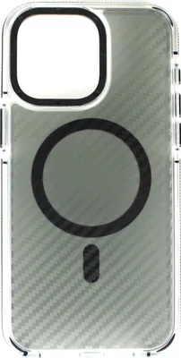 Produktbild von Wörleonline iPhone 15 Pro Max Hülle in Carbon Optik MagSafe kompatibles Case, Schwarz