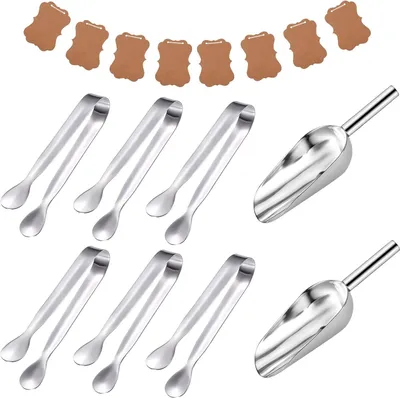 Produktbild von 6er Set Zange und 2er Set Eisspachtel aus Edelstahl