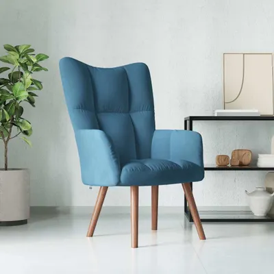 Obrázok produktu pre Maison Exclusive - Relaxačné kreslo Modrý zamat
