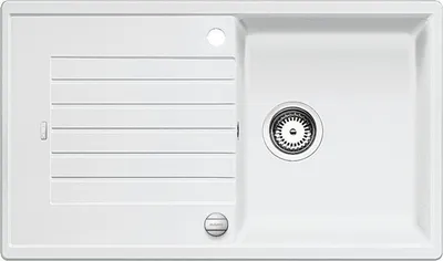 Produktbild von BLANCO ZIA 5 S Spüle, Becken 520506 weiß   Einbauart - Einbau von oben ab 50 cm mit Ablauffernbedienung - inkl.
