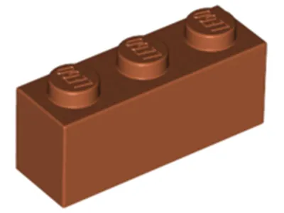 Zdjęcie produktu dla Lego® 1 sztuka 3622 Brick 1x3 Part Basic Bricks 1 Ciemnopomarańczowy