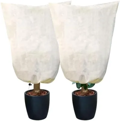 Productafbeelding van PromoHome® Winterbeschermhoes voor potplanten – 2 stuks, ademende vorstbescherming, 80x100 cm