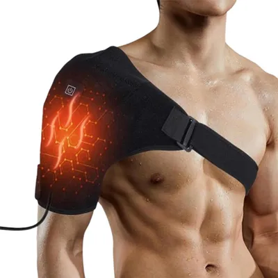Produktbild von Schulter-Heizkissen, elektrisches Schultermassagegerät, 3 einstellbare Wärmeeinstellungen, für Frauen, Männer,mit Rücken 18,31 x 13,58 Zoll
