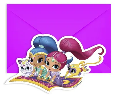 Zdjęcie produktu dla Shimmer and Shine 6 zaproszeń