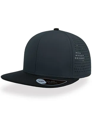 Produktbild von Atlantis BANK | 6-Panel-Design Bank Cap - PVC-Verschluss - Farbe: Navy/Black - Größe: One Size