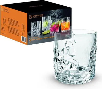 Produktbild von Nachtmann Whisky Gläser 340 ml, 4 Stück, Sculpture, 101968, Whiskygläser aus Kri