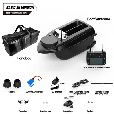 Produktbild von Futterboot V030 - Köderauswerfer - 12 V - Magnetfischen - ABS - Basisversion