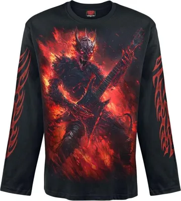 Produktbild von Spiral Langarmshirt Herren Riff Burner - Longsleeve schwarz XL