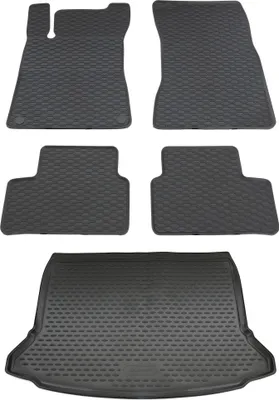 Produktbild von Gummi Kofferraumwanne + Fußmatten Set für Mercedes W177 A-Klasse, Bj. 5/2018-
